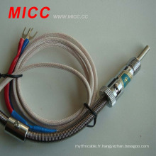 MICC petit thermocouple à vis avec fil métallique blindé